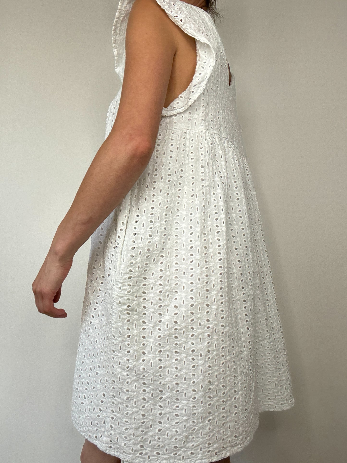 Gilli Eyelet Mini Dress (1X)