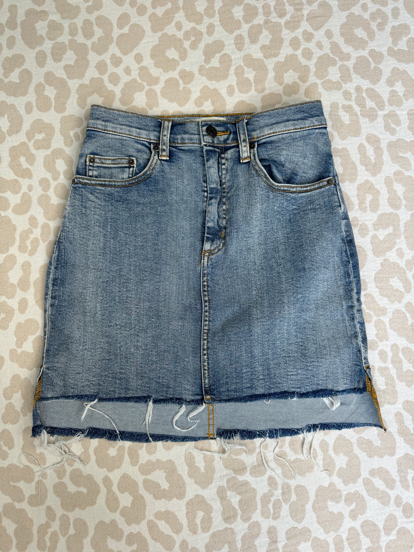 Wilfred Denim Mini Skirt (2)