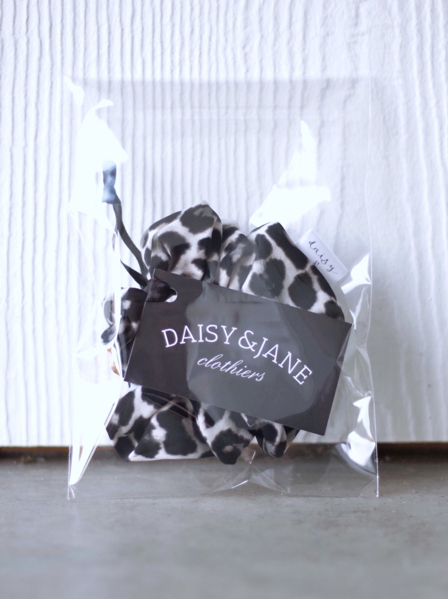 Limited Edition Daisy & Jane Snow Leopard Scrunchie